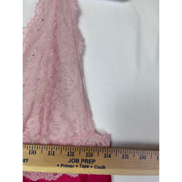 Victoria's Secret Women's Size Large Red Lace Lightweight Wedding Night Gown - Picture 5 of 10